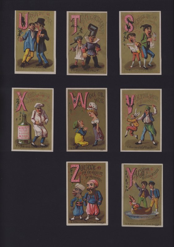 Alfabeto Cômico Francês (cor litho) de French School