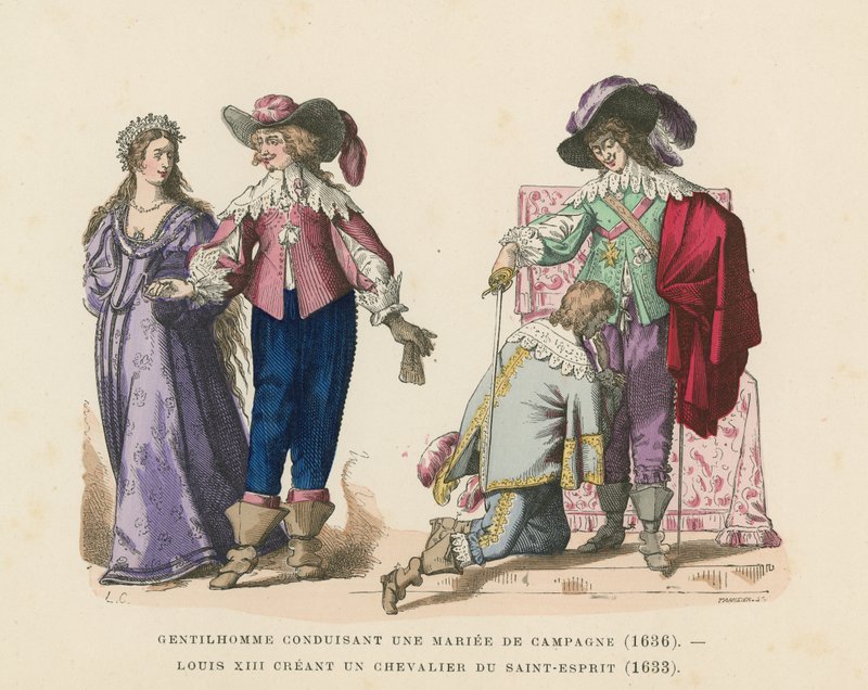 Traje Francês, Século 17 de French School