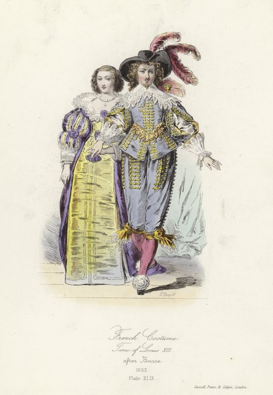 Traje francês da época de Luís XIII de French School