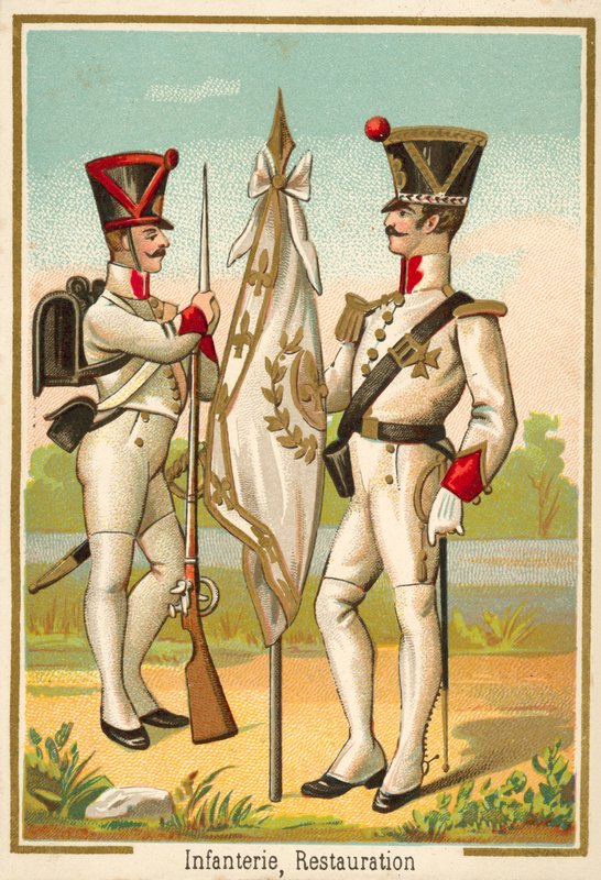 Infantaria Francesa da Restauração (chromolitho) de French School