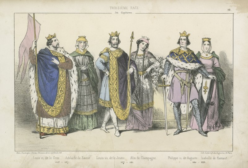 Reis e rainhas franceses dos séculos XII e XIII de French School