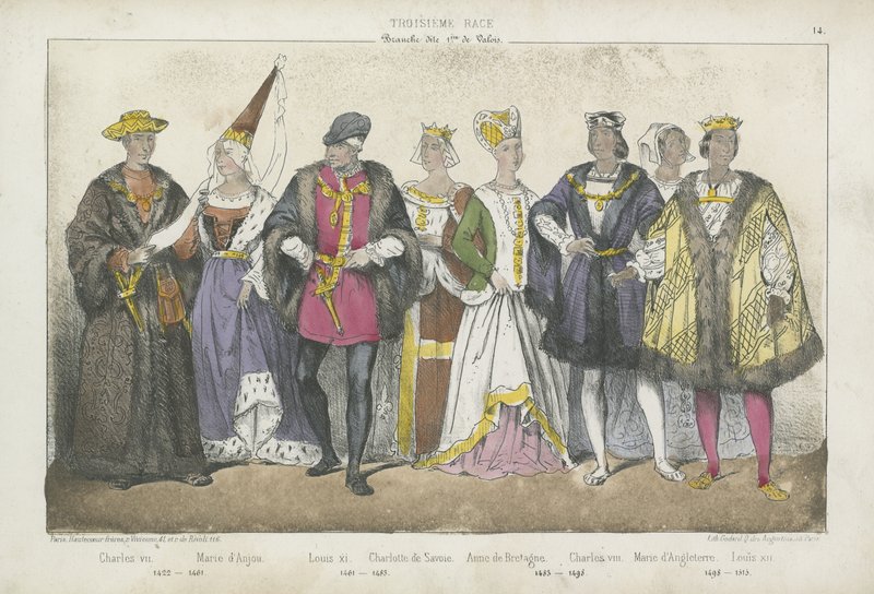 Reis e rainhas franceses dos séculos XV e XVI de French School