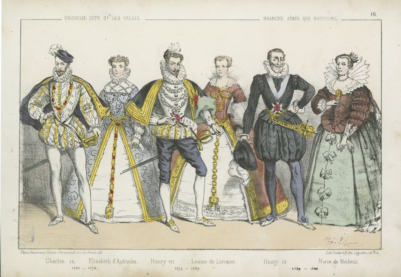 Reis e rainhas franceses dos séculos XVI e XVII de French School