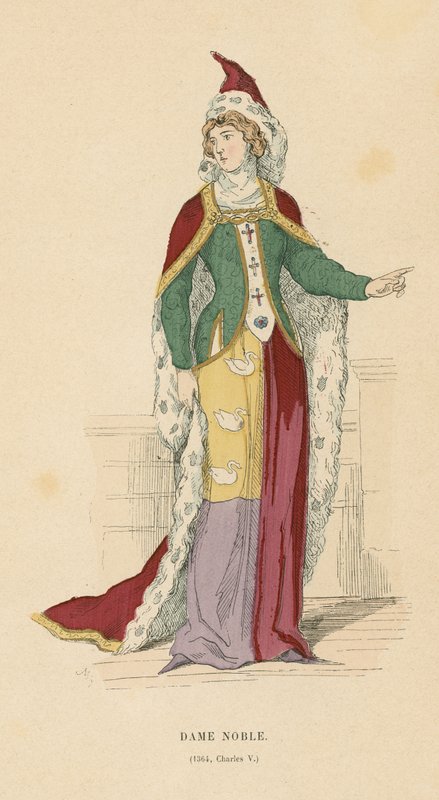 Nobre francesa do reinado de Carlos V, 1364 de French School
