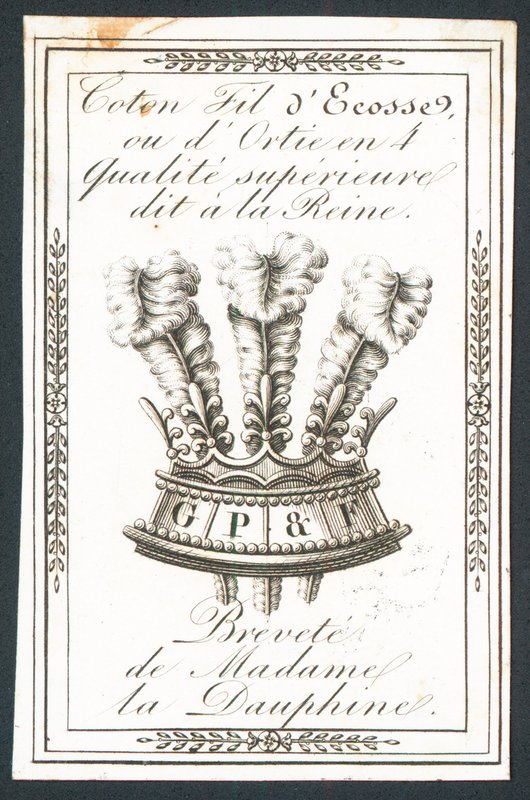 GP & F, cartão comercial de French School