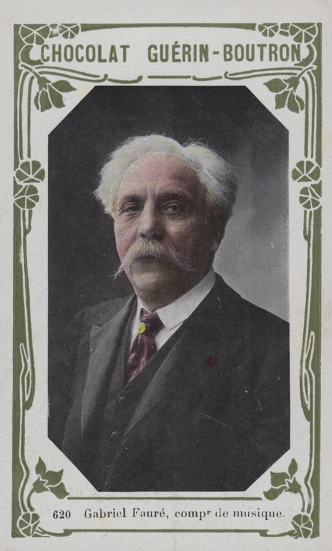 Gabriel Faure, compositor musical (foto colorida) de French School