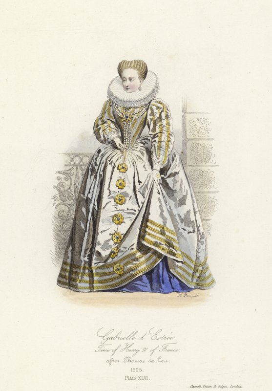 Gabrielle dEstrees, amante de Henrique IV da França de French School