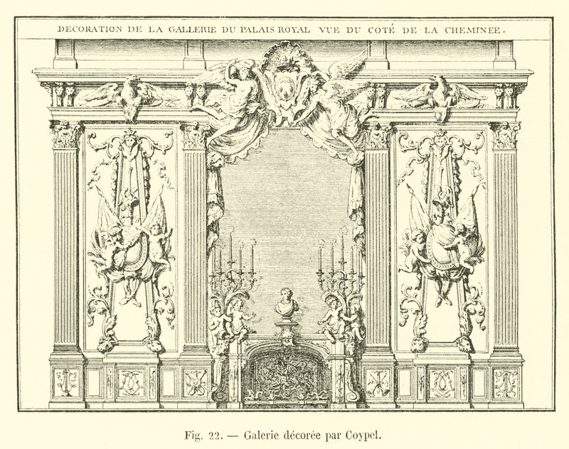 Galeria decorada por Coypel de French School