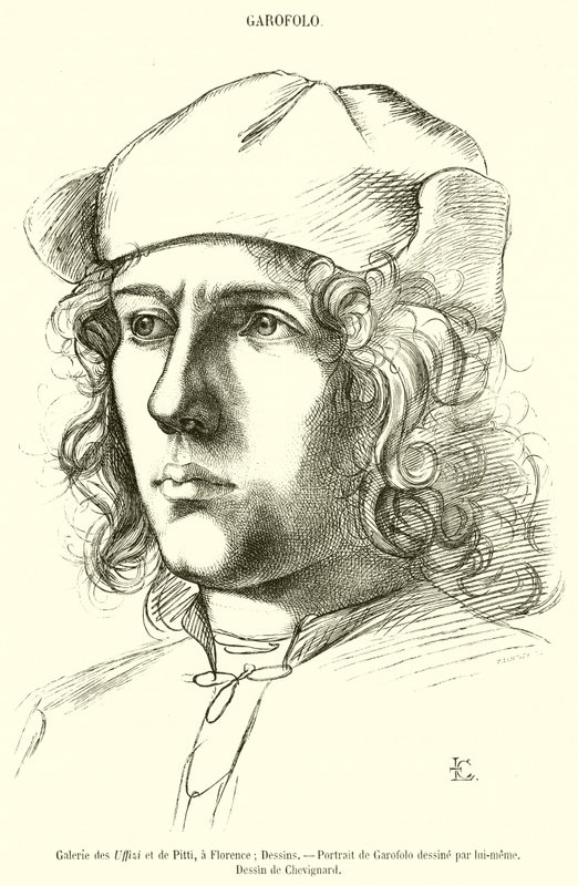 Galeria dos Uffizi e Pitti, em Florença (gravura) de French School