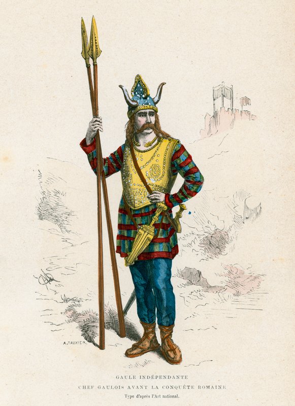 Chefe gaulês antes da conquista dos romanos de French School