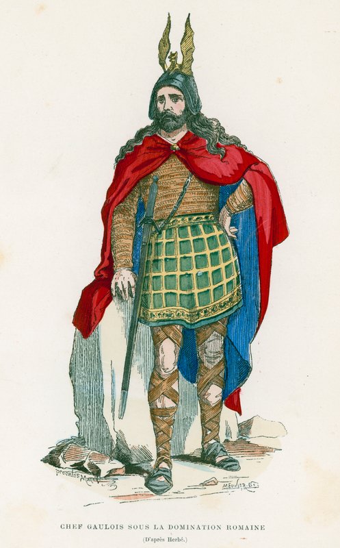 Chefe gaulês durante a dominação romana de French School
