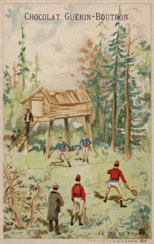 Jogo de ténis (chromolitho) de French School