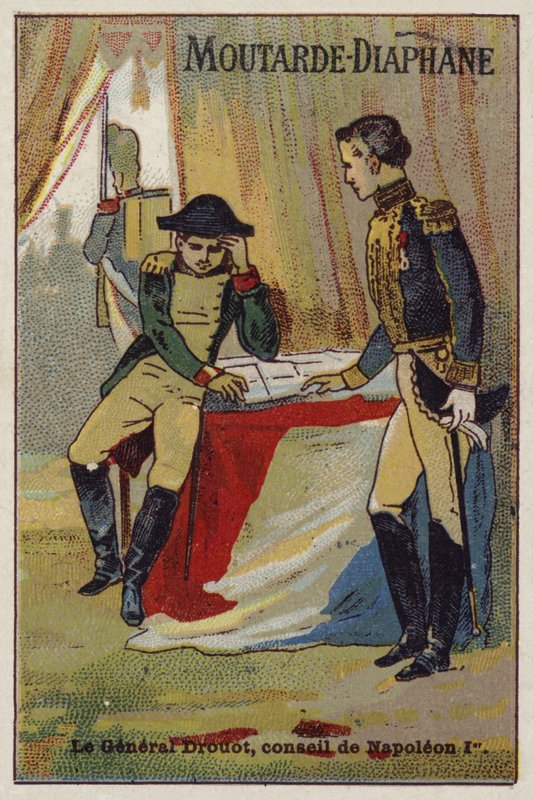 General Drouot aconselhando Napoleão de French School