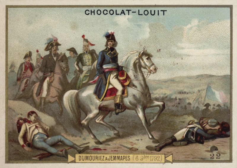 General Dumouriez na Batalha de Jemappes, 6 de novembro de 1792 de French School