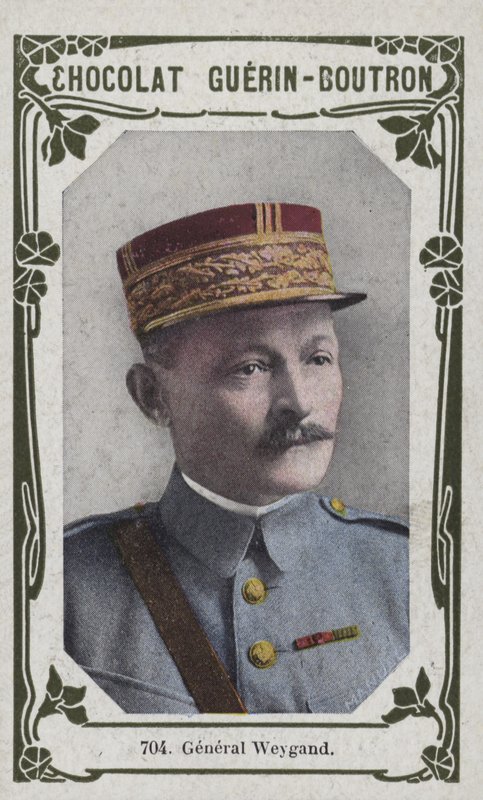 General Weygand (foto colorida) de French School