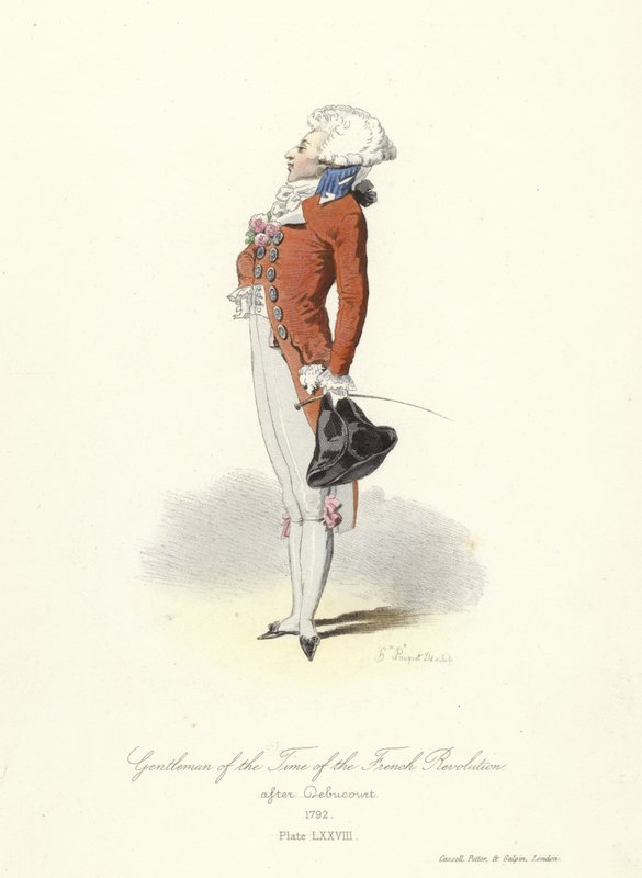 Senhor da época da Revolução Francesa de French School