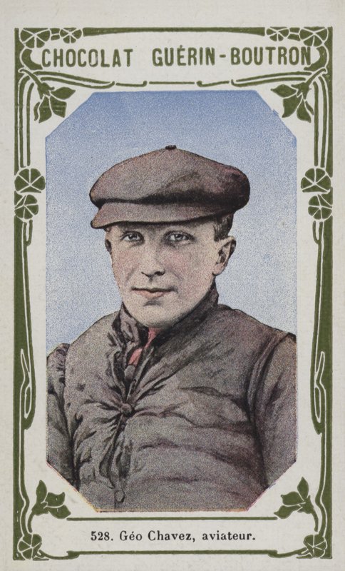 Geo Chavez, aviador (foto colorida) de French School