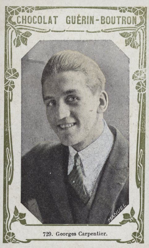 Georges Carpentier (foto colorida) de French School
