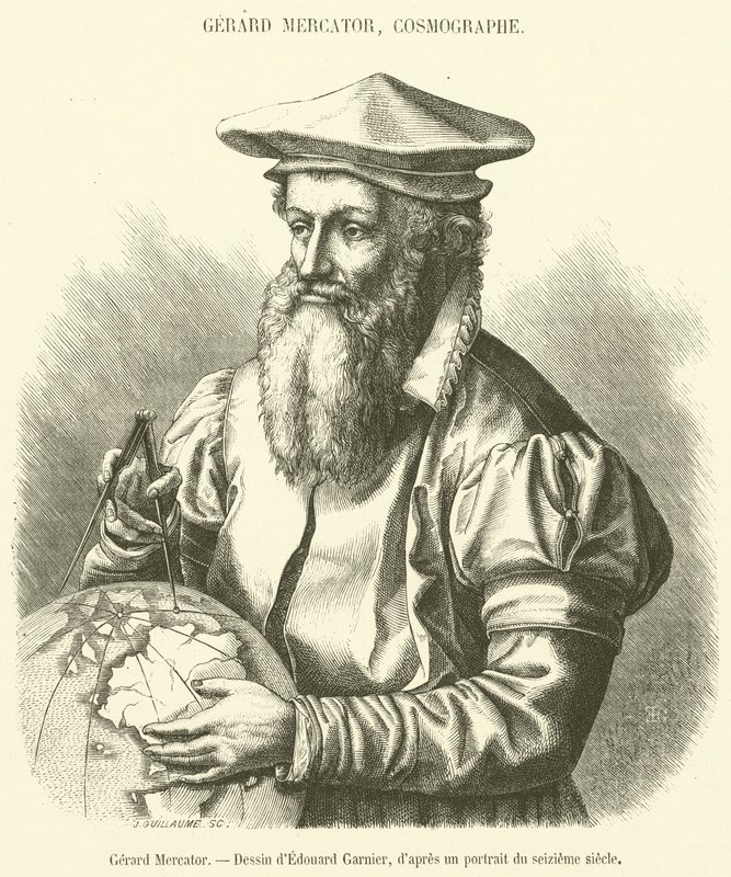 Gerard Mercator (gravura) de French School