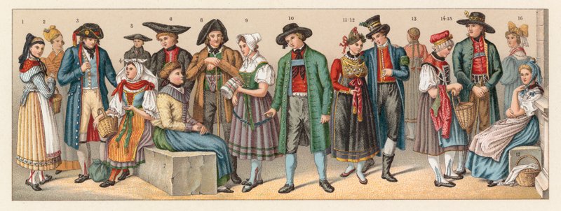 Traje da Alemanha de French School