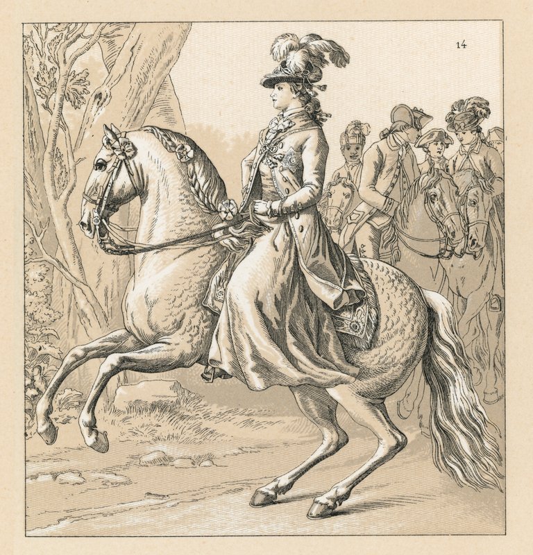 Alemanha XVII-XVIIIth Cent Costume de French School
