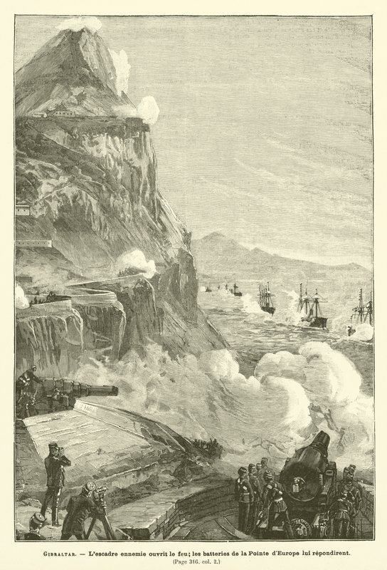 Gibraltar (gravura) de French School
