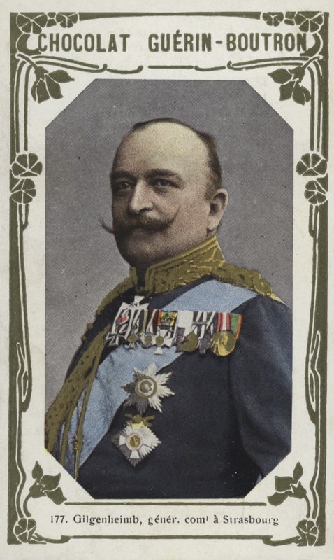 Gilgenheimb, comandante geral de Estrasburgo (foto colorida) de French School