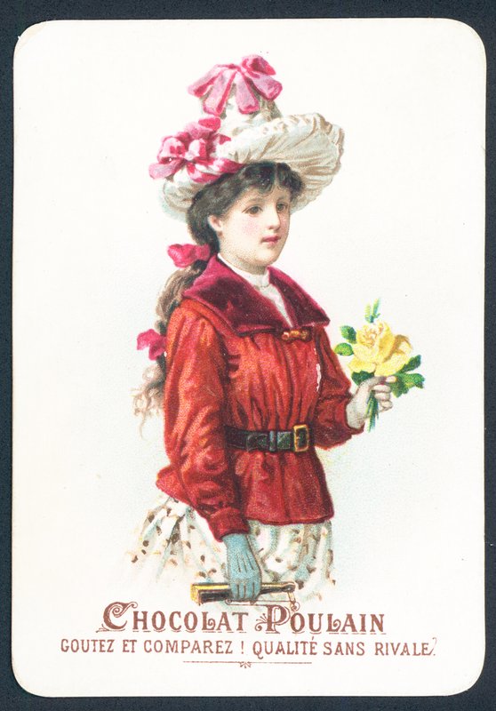 Menina com flores de French School