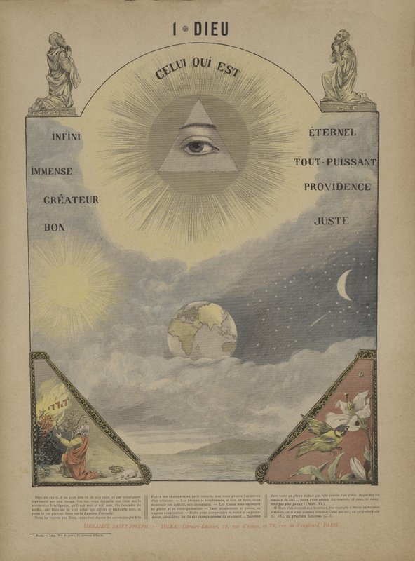 Deus (cor litho) de French School