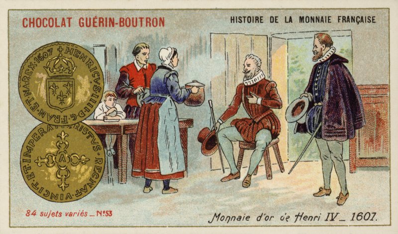 Moedas de ouro de Henrique IV, 1607 de French School