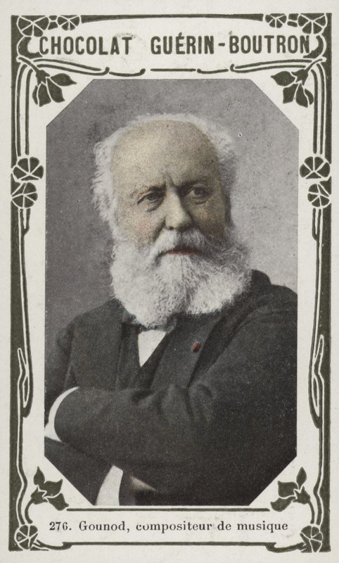 Gounod, compositor musical (foto colorida) de French School