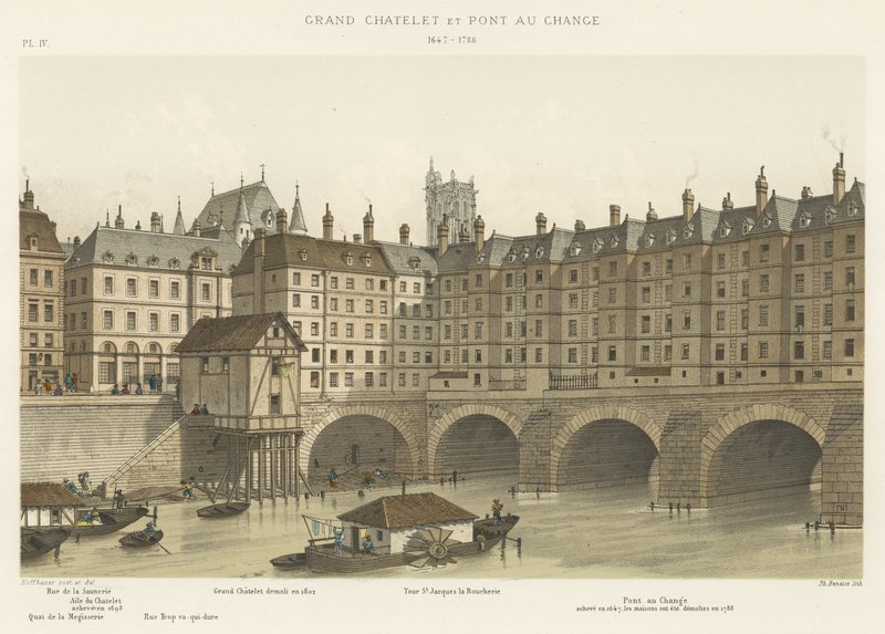 Grand Châtelet e Pont au Change, 1647-1788 de French School