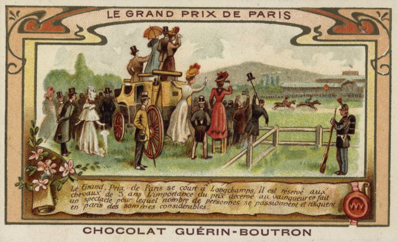 Grand Prix de Paris horse race, Longchamps (chromolitho) de French School