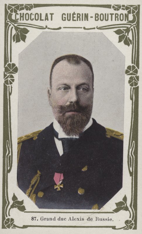 Grão-duque Alexis da Rússia (foto colorida) de French School