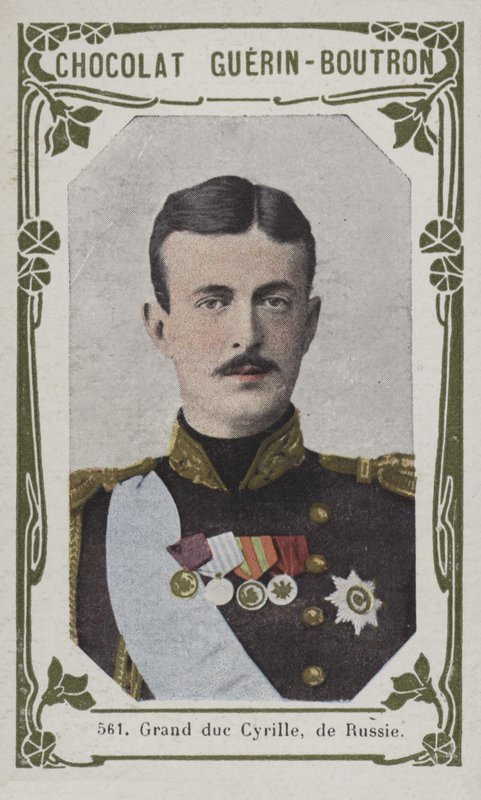 Grão-Duque Cirilo, Rússia (foto colorida) de French School