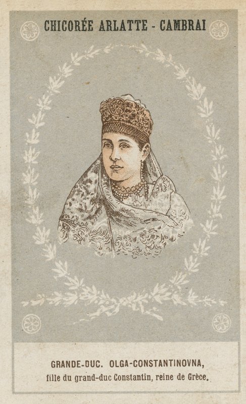Grão-Duque, Olga-Constantinovna, filha do Grão-Duque Constantino, Rainha da Grécia de French School