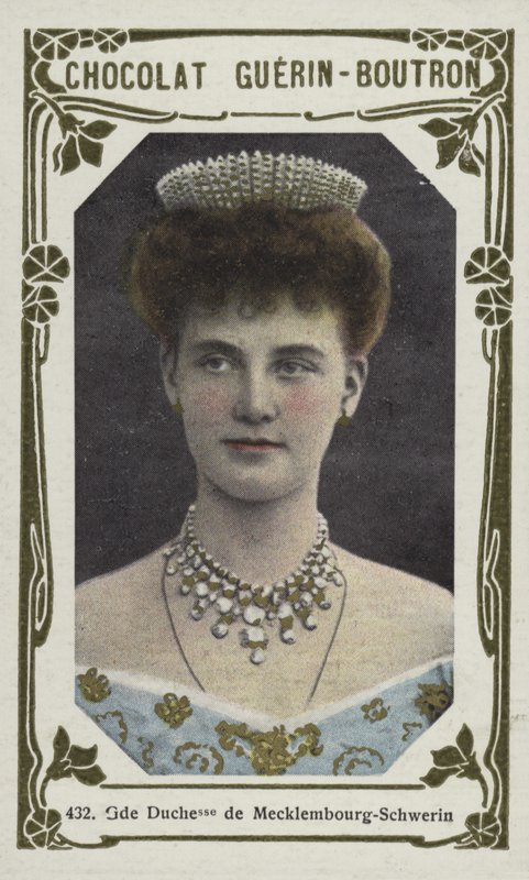 Grã-duquesa de Mecklenburg-Schwerin (foto colorida) de French School