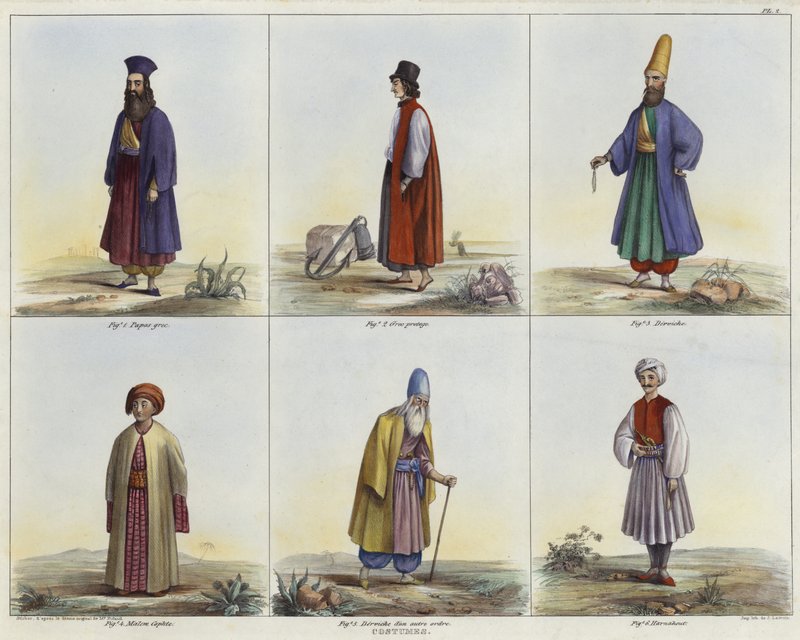 Trajes gregos de French School