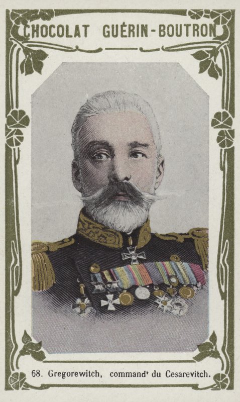 Gregorewitch, comandante de Cesarevitch (foto colorida) de French School