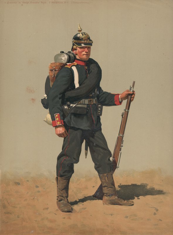 Grenadier der Konigs Granadeiro Regts, 2 Westpreuss, n º 7, Feldmarchmassig de French School