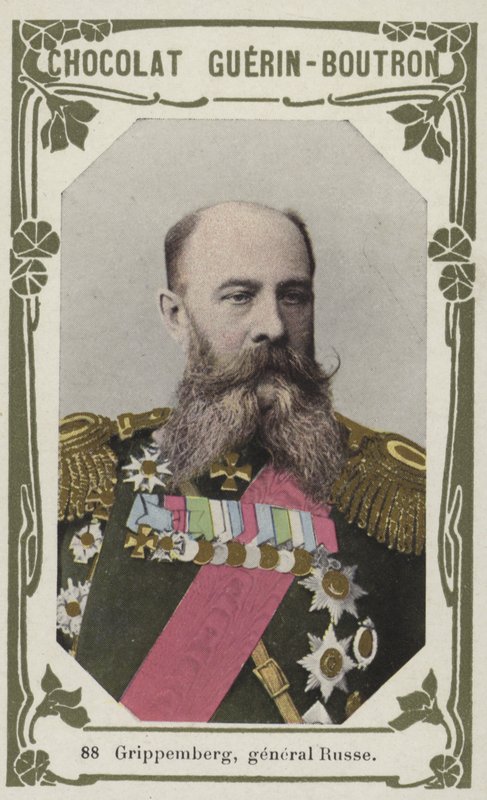 Grippemberg, general Russe (foto colorida) de French School