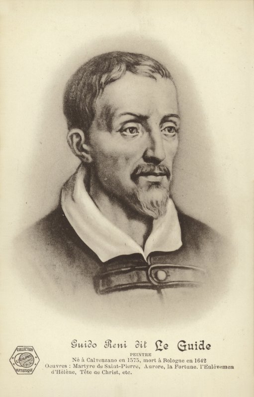 Guido Reni, pintor italiano (litografia) de French School