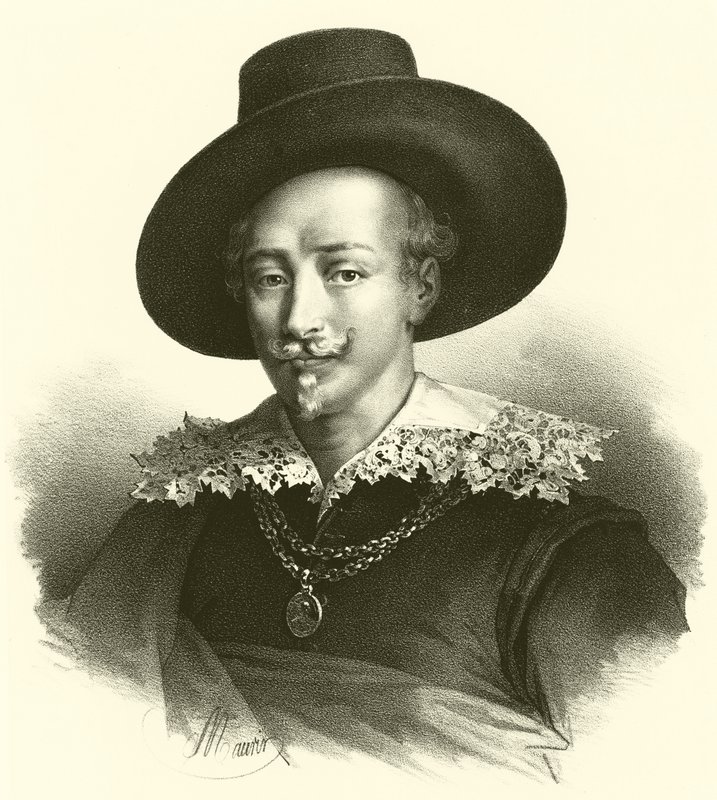 Guido Reni, retrato (gravura) de French School