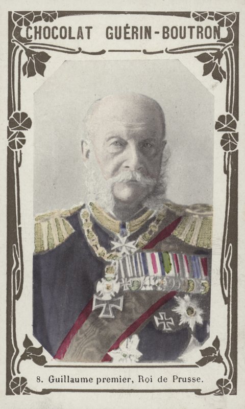 William primeiro, rei da Prússia (foto colorida) de French School