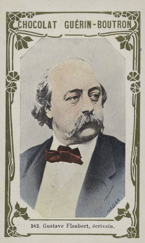 Gustave Flaubert, escritor (foto colorida) de French School