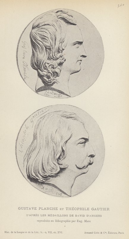 Gustave Planche Et Theophile Gautier (litho) de French School