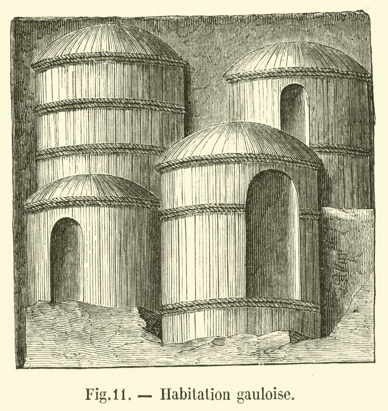 Habitação gaulesa de French School