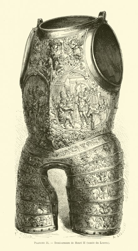 Meia-armadura de Henrique II da França de French School