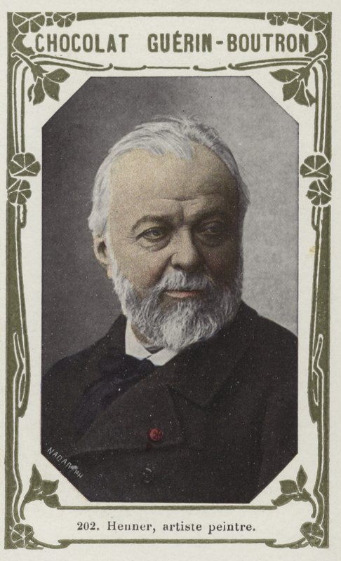 Henner, pintor (foto colorida) de French School