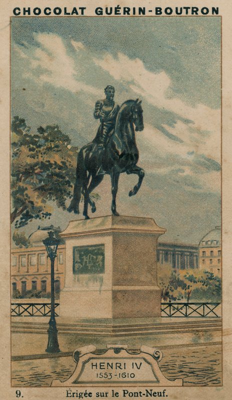 Henri IV, 1553-1610, Erigee na Pont Neuf de French School
